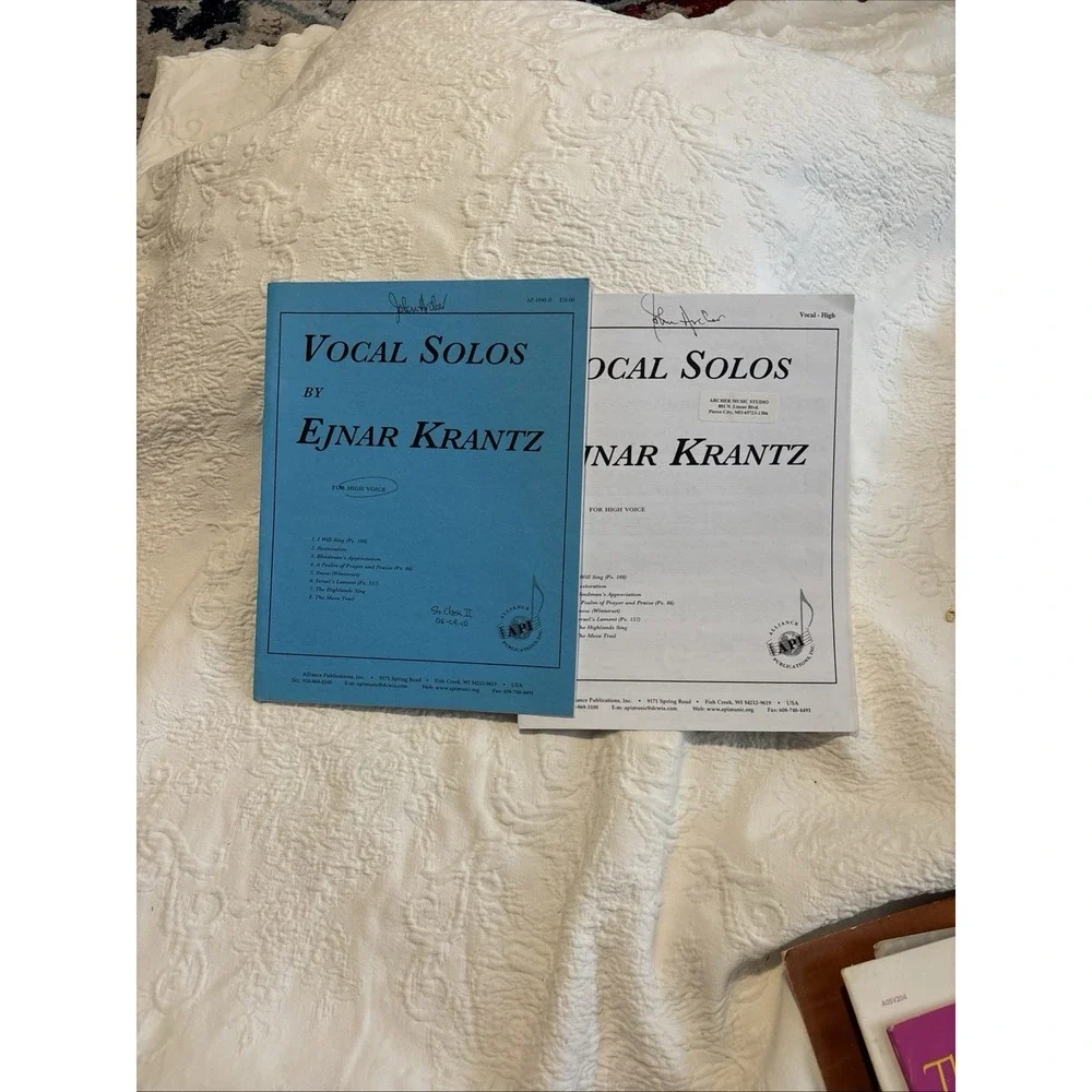 Vocal Solos By Ejnar Krantz (8) - High Ed/pno Vocal Solos By Ejna